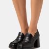 Shoe * | Rag & Bone Matrix Loafer Platform Heels Black