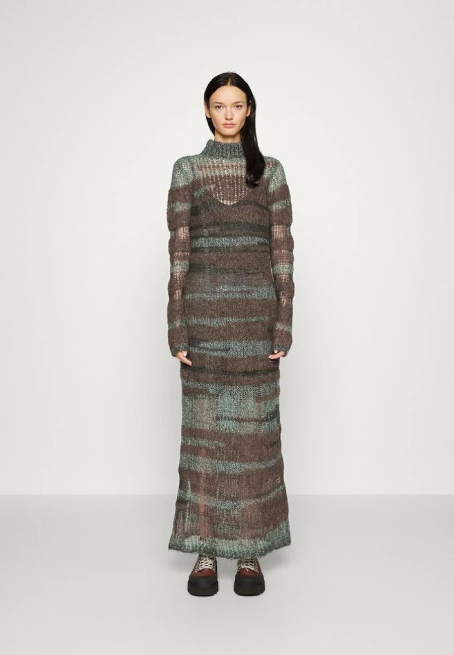 Clothing * | Rag & Bone Lillian Open Maxi Dress Jumper Dress Greenmult