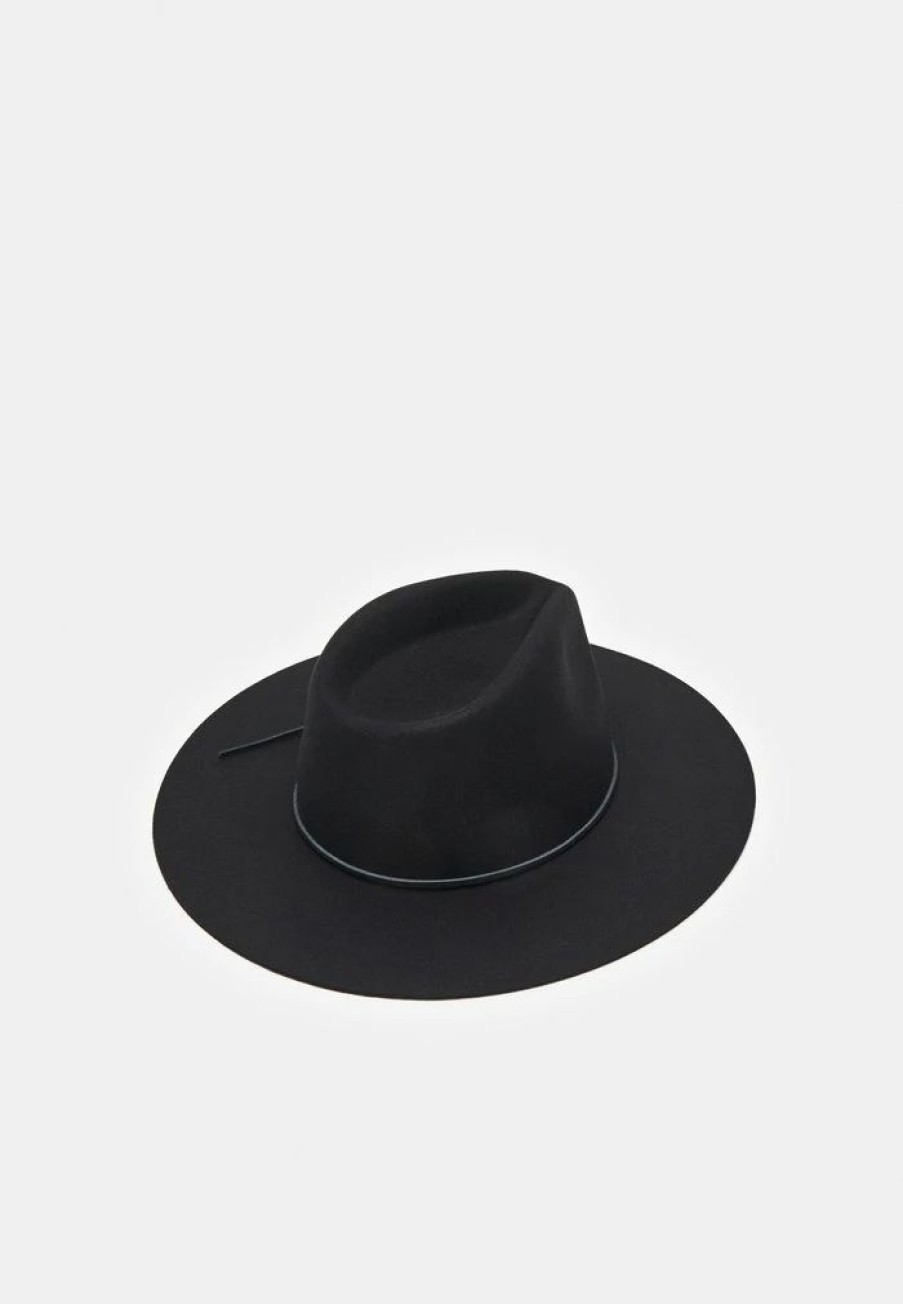 Accessoires * | Rag & Bone Kacy Feather Fedora Hat Black