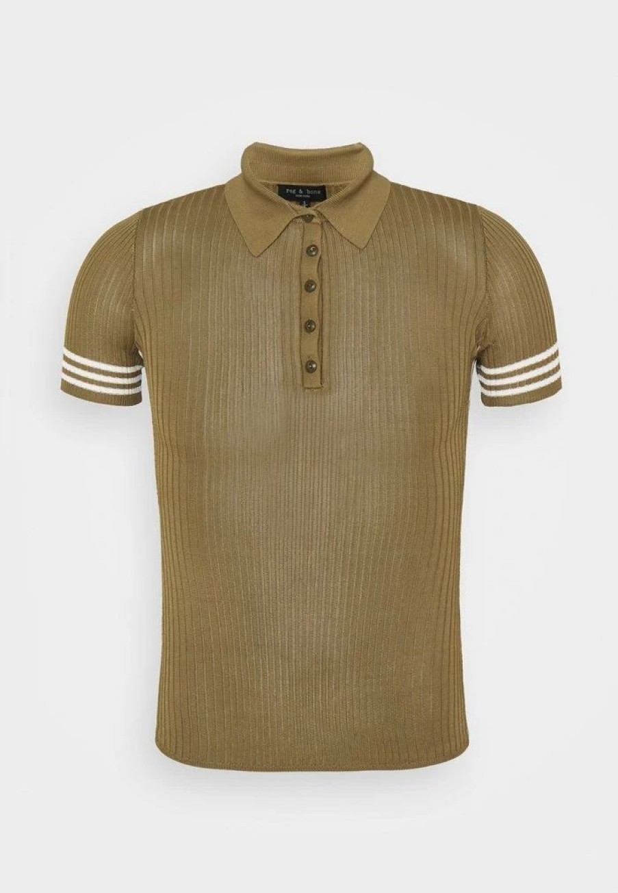 Clothing * | Rag & Bone Peyton Black Label Polo Shirt Deepolive