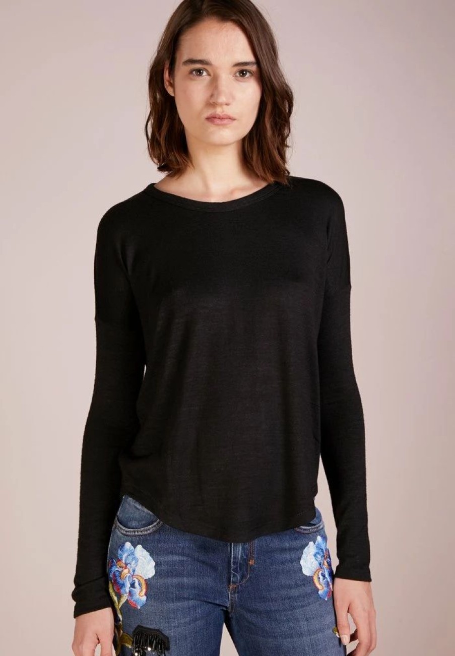 Clothing * | Rag & Bone The Knit L/S Jumper Black