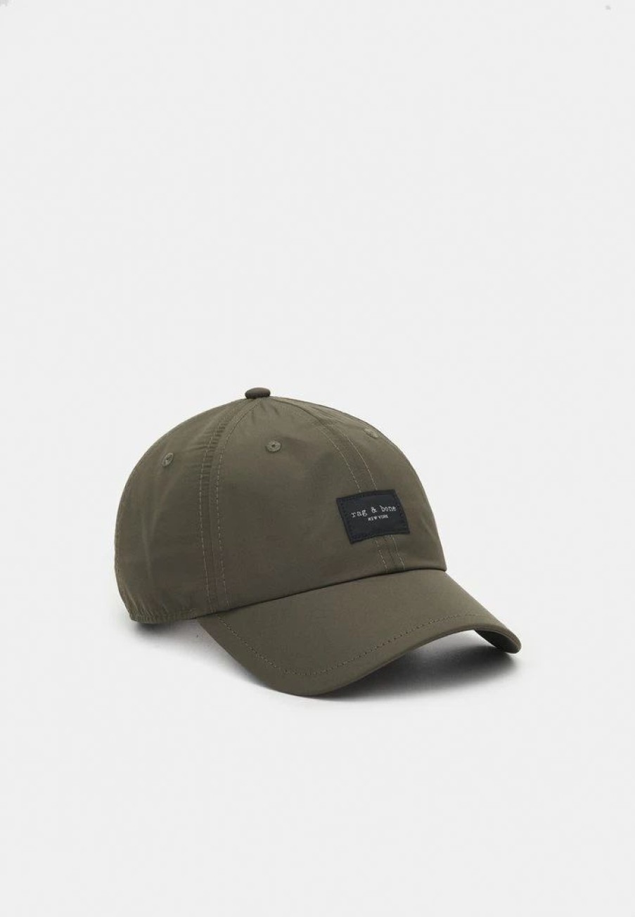 Accessoires * | Rag & Bone Addison Baseball Unisex Cap Olive Night