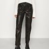 Clothing * | Rag & Bone Idris Pant Leather Trousers Black