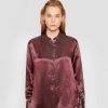 Clothing * | Rag & Bone Elias Shirt Button-Down Blouse Burgundy