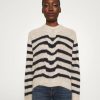 Clothing * | Rag & Bone Mia Striped Cable Jumper Wheat