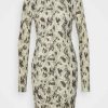 Clothing * | Rag & Bone Poppy Draped Mini Dress Jersey Dress Mottled Beige