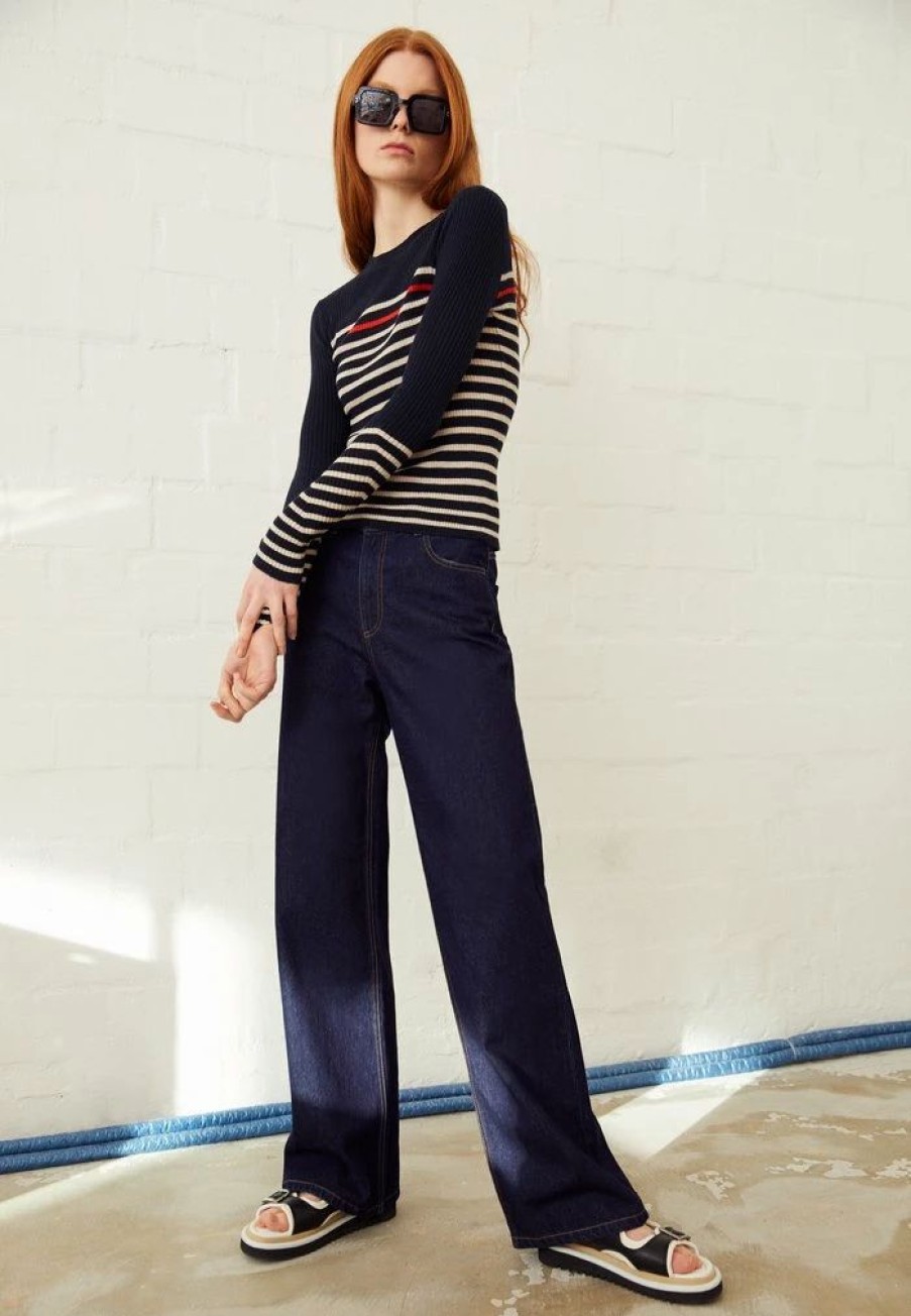 Clothing * | Rag & Bone Kate Jumper Dark Blue