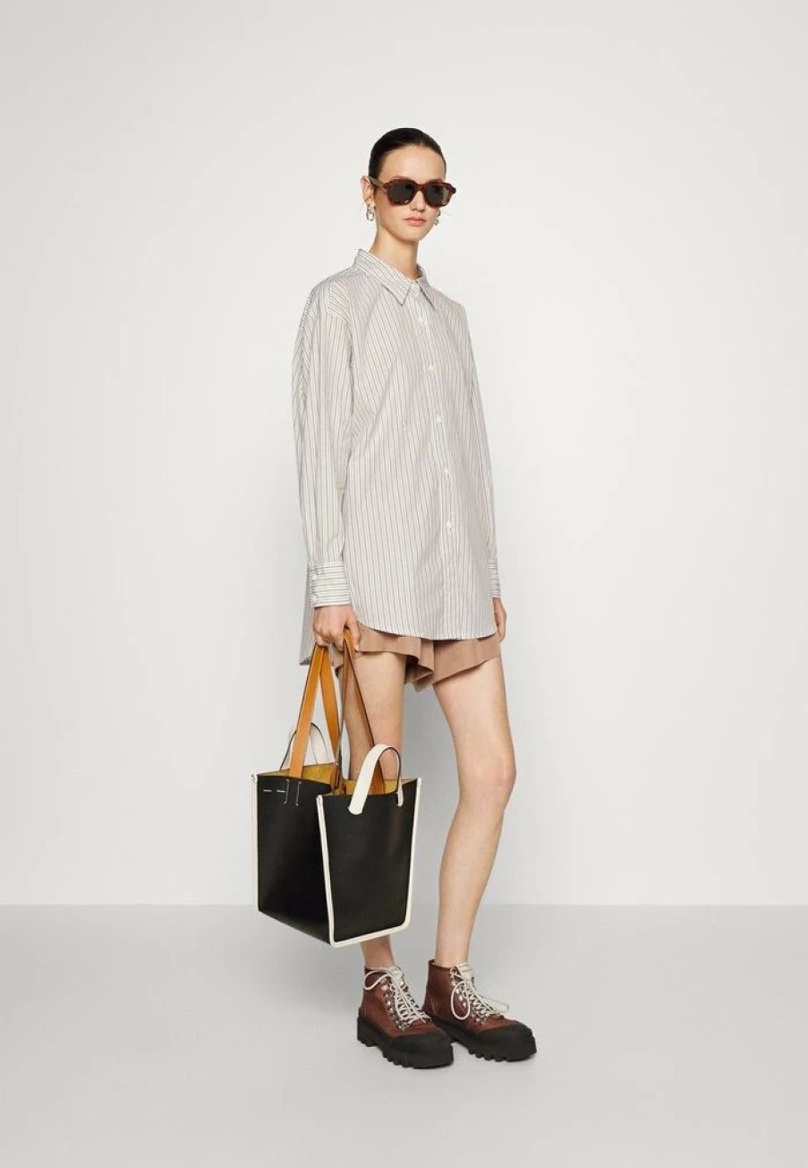 Clothing * | Rag & Bone Kenna Button-Down Blouse Brown