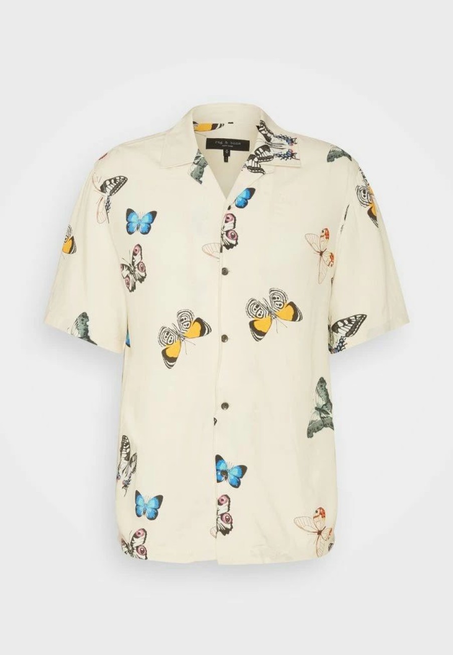 Clothing * | Rag & Bone Avery Printed Shirt Shirt White