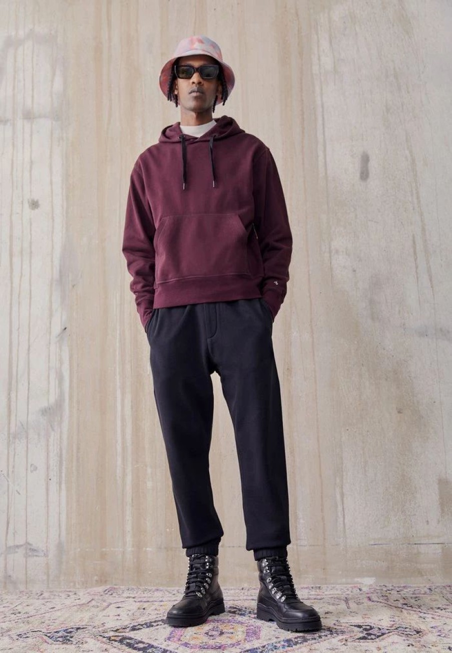 Clothing * | Rag & Bone City Hoodie Sweatshirt Bordeaux