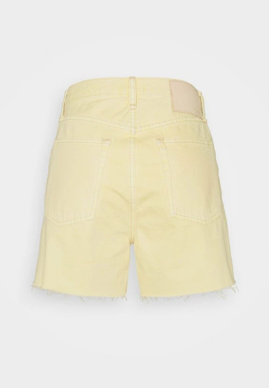 Clothing * | Rag & Bone Maya High Rise Shorty Denim Shorts Lemon Drop