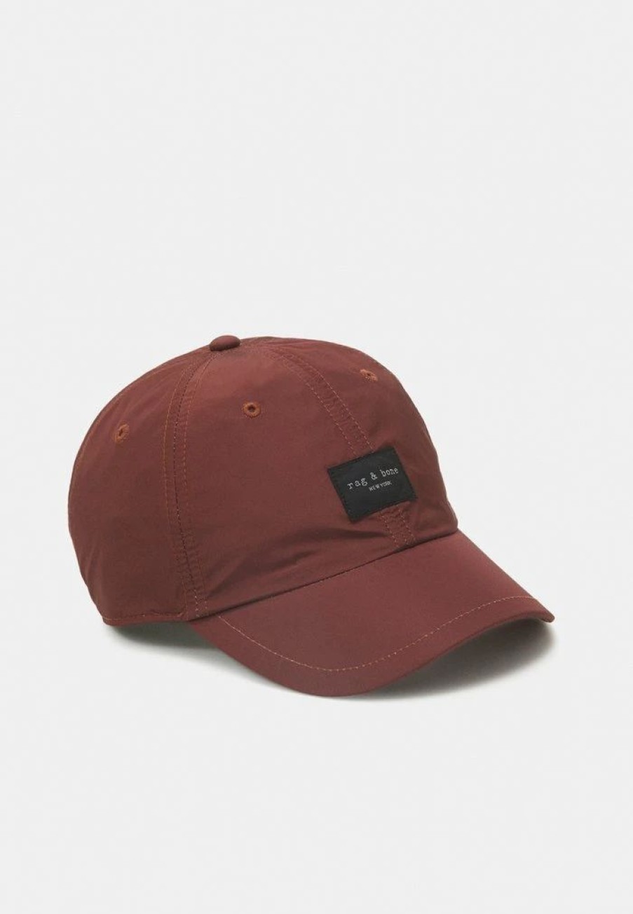 Accessoires * | Rag & Bone Addison Baseball Unisex Cap Redwood