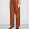 Clothing * | Rag & Bone Leslie Pant Leather Trousers Cognac