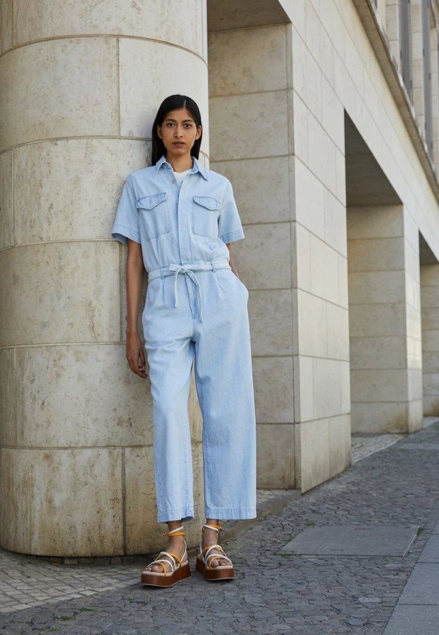 Clothing * | Rag & Bone Surplus Jumpsuit Light Blue Denim