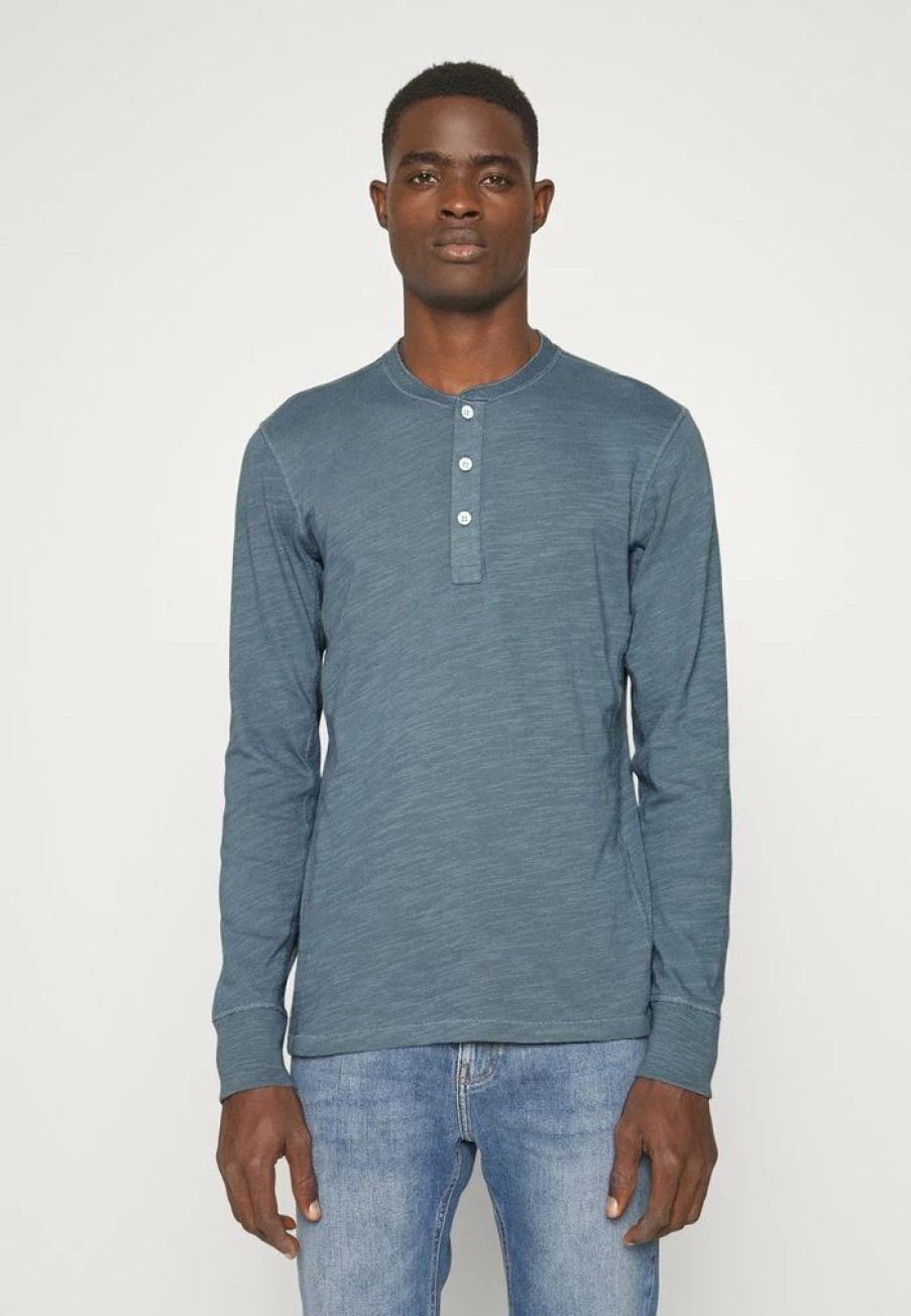 Clothing * | Rag & Bone Classic Flame Long Sleeved Top Blue