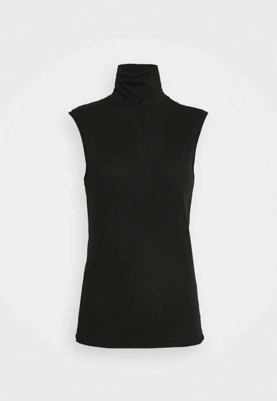 Clothing * | Rag & Bone Gaia T Neck Tank Top Black