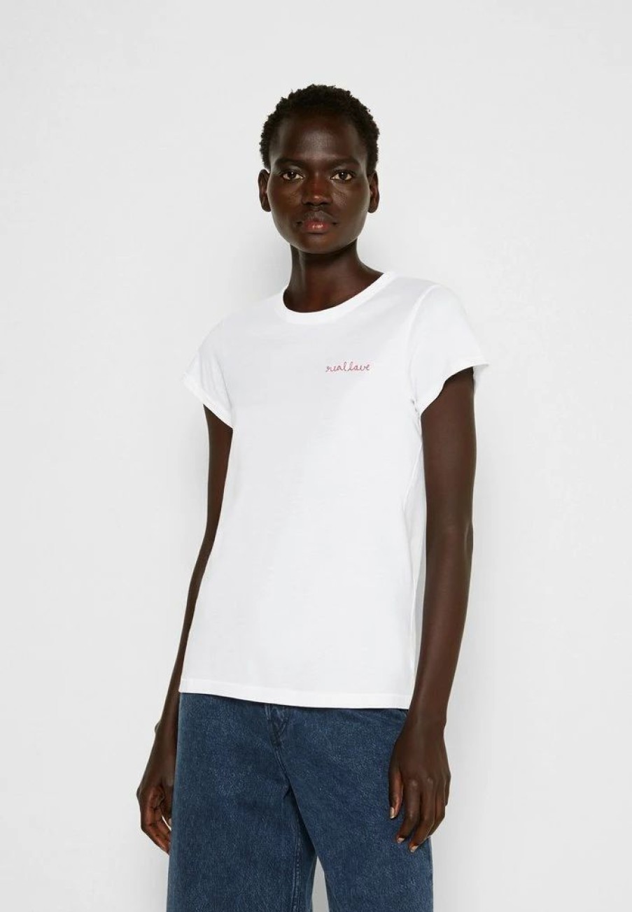 Clothing * | Rag & Bone The Love Tee White Label Basic T-Shirt White