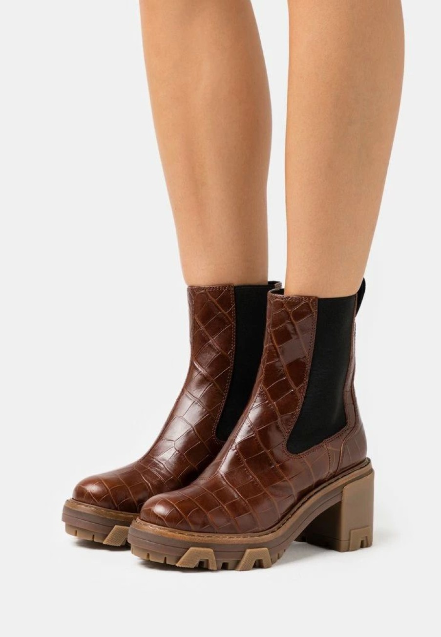 Shoe * | Rag & Bone Shiloh Mid Chelsea Classic Ankle Boots Brown