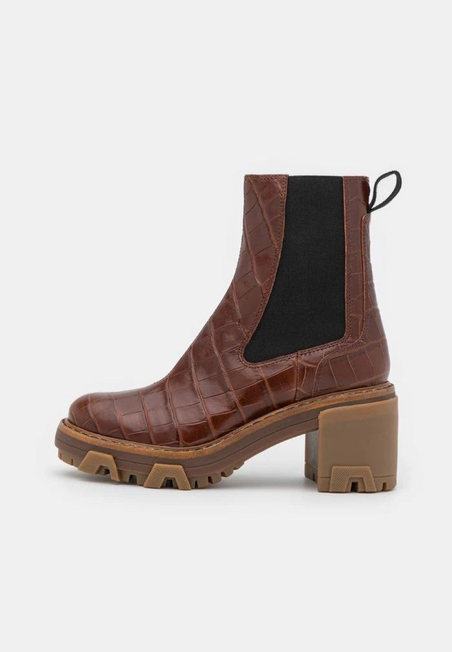 Shoe * | Rag & Bone Shiloh Mid Chelsea Classic Ankle Boots Brown