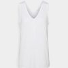 Clothing * | Rag & Bone The Vneck Tank Label Basic T-Shirt White