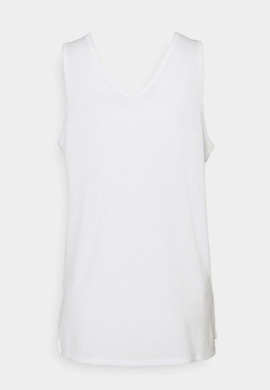 Clothing * | Rag & Bone The Vneck Tank Label Basic T-Shirt White