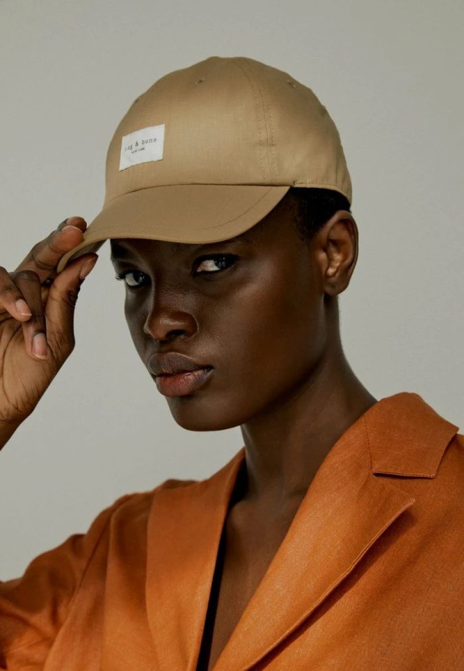 Accessoires * | Rag & Bone Addison Baseball Cap Tan