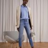 Clothing * | Rag & Bone Cate Mid Rise Ankle Skinny White Label Jeans Skinny Fit Light Blue