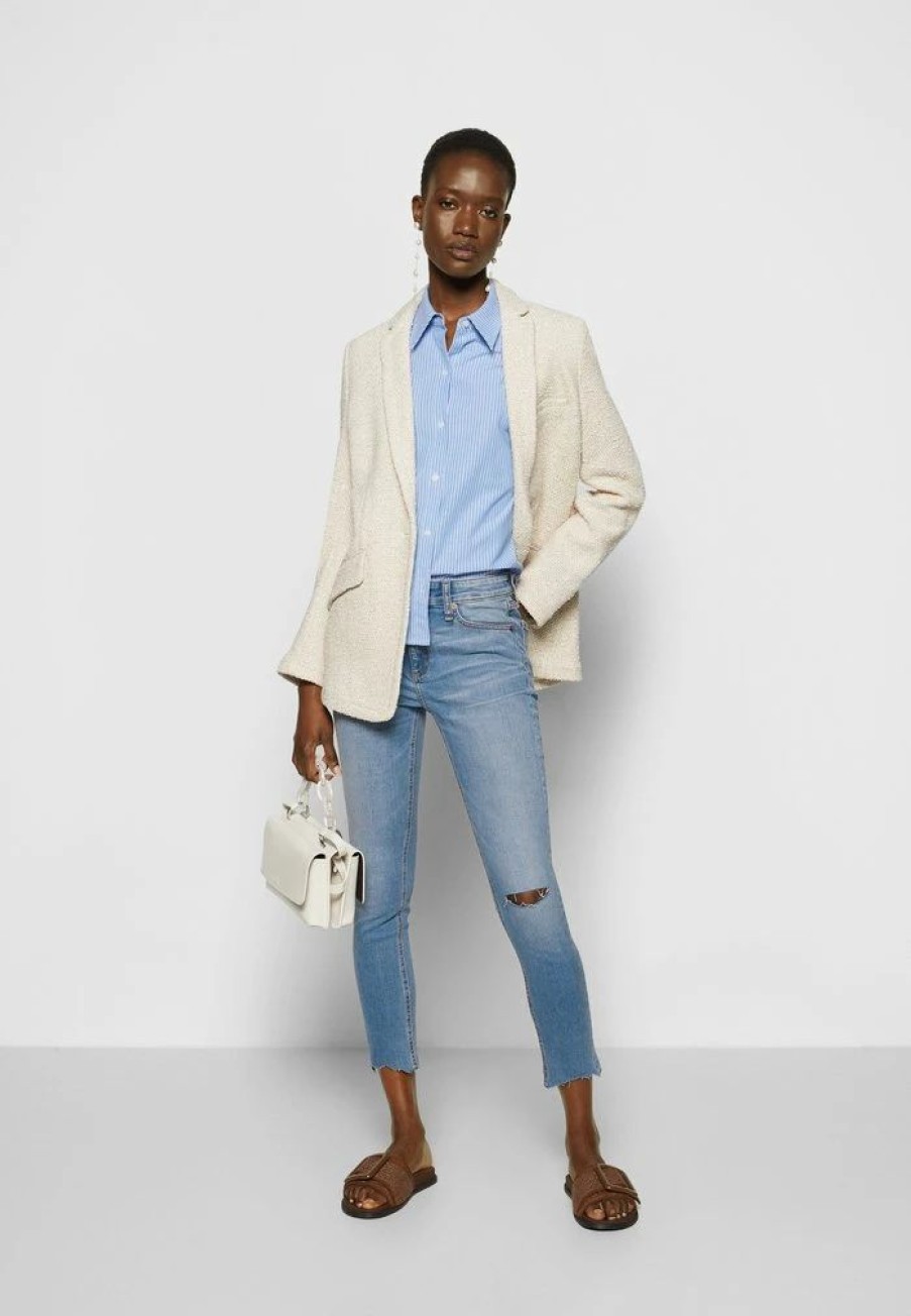 Clothing * | Rag & Bone Cate Mid Rise Ankle Skinny White Label Jeans Skinny Fit Light Blue