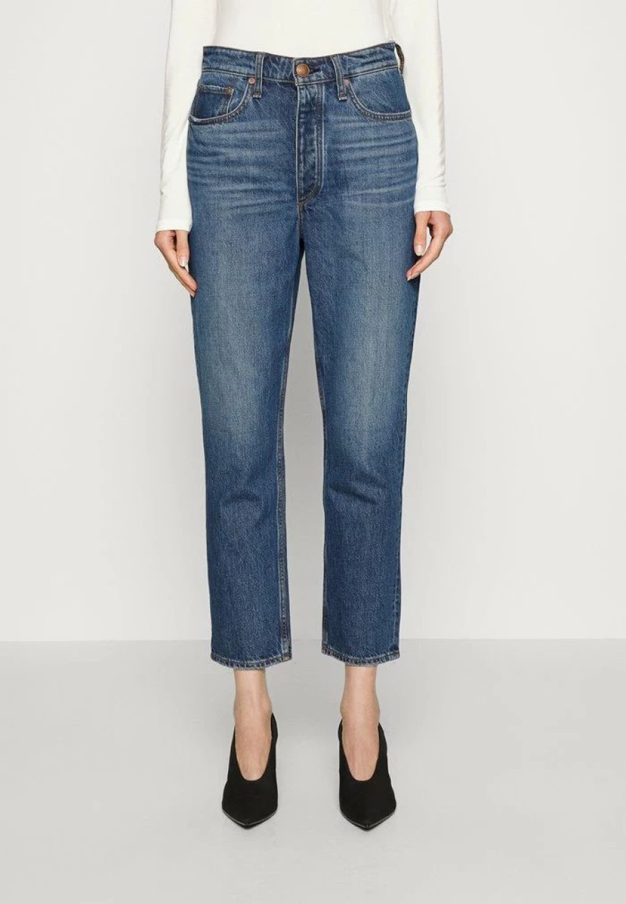 Clothing * | Rag & Bone Nina High Rise Ankle Relaxed Fit Jeans Ash