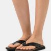 Shoe * | Rag & Bone Parker Thong T-Bar Sandals Black