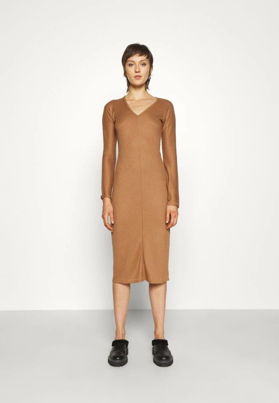 Clothing * | Rag & Bone The Bias Dress Jumper Dress Camel