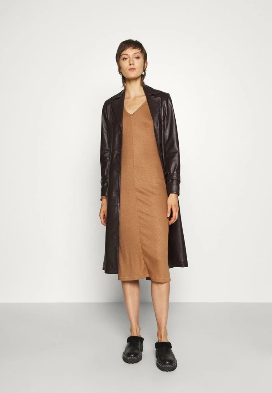 Clothing * | Rag & Bone The Bias Dress Jumper Dress Camel