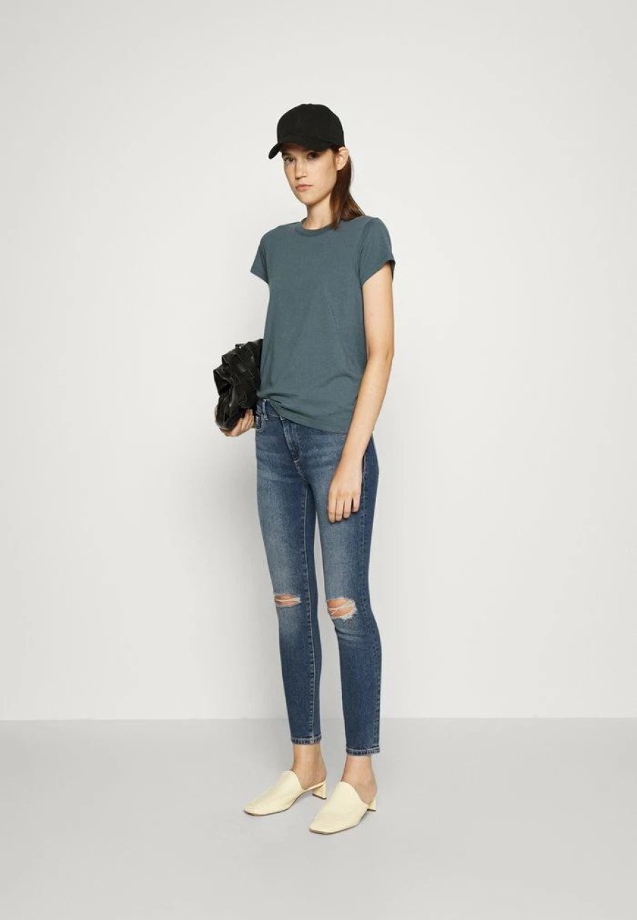 Clothing * | Rag & Bone Tee Basic T-Shirt Slate