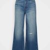 Clothing * | Rag & Bone Maya High Rise Ankle Wide Leg Relaxed Fit Jeans Blue