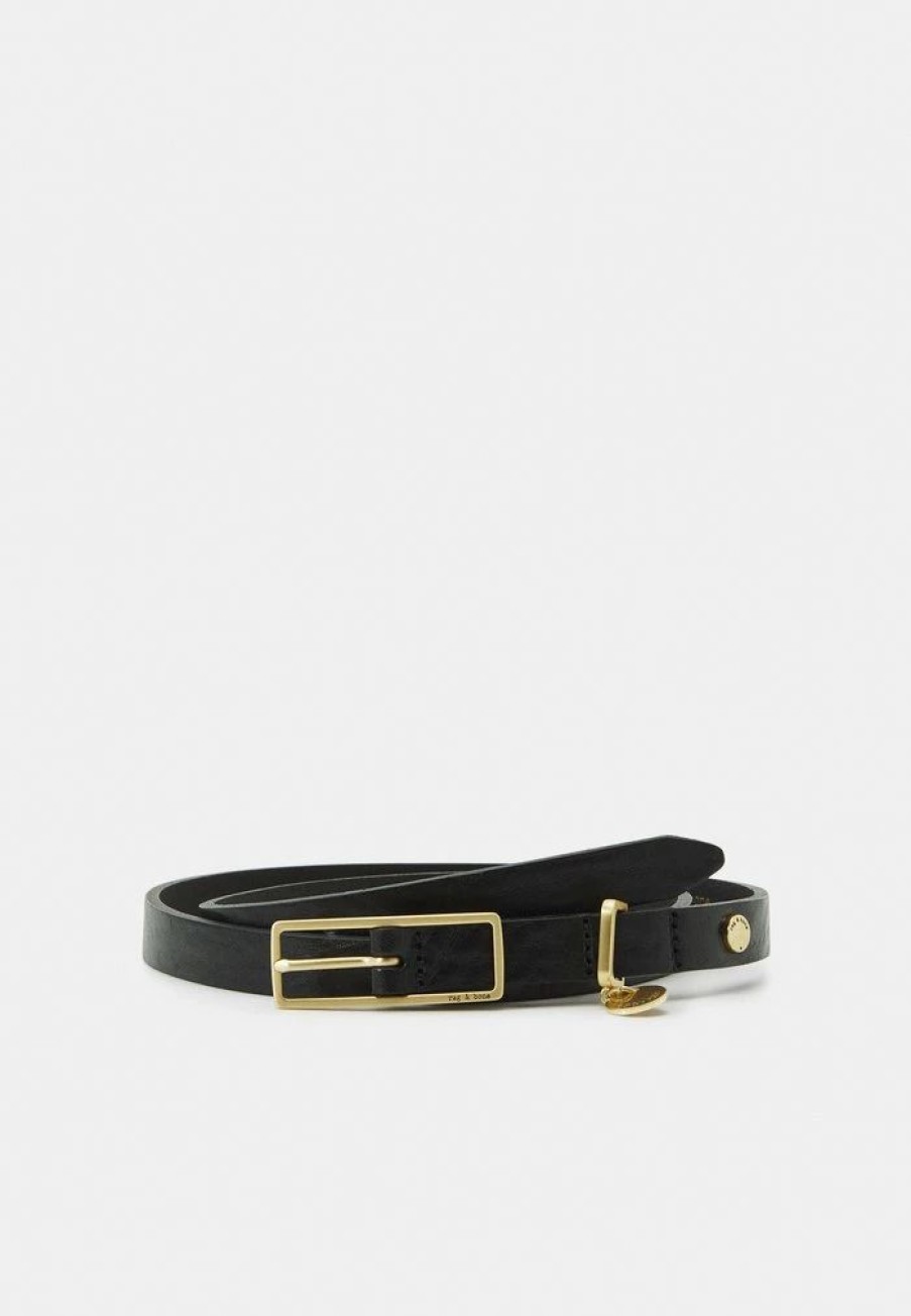 Accessoires * | Rag & Bone Baby Rebound Belt Belt Black