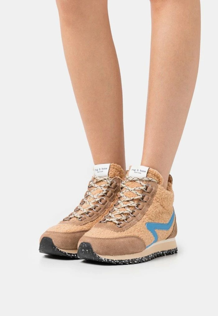 Shoe * | Rag & Bone Retro Hiker High-Top Trainers Camel