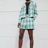 Clothing * | Rag & Bone Ivy Plaid Short Black Label Shorts Green