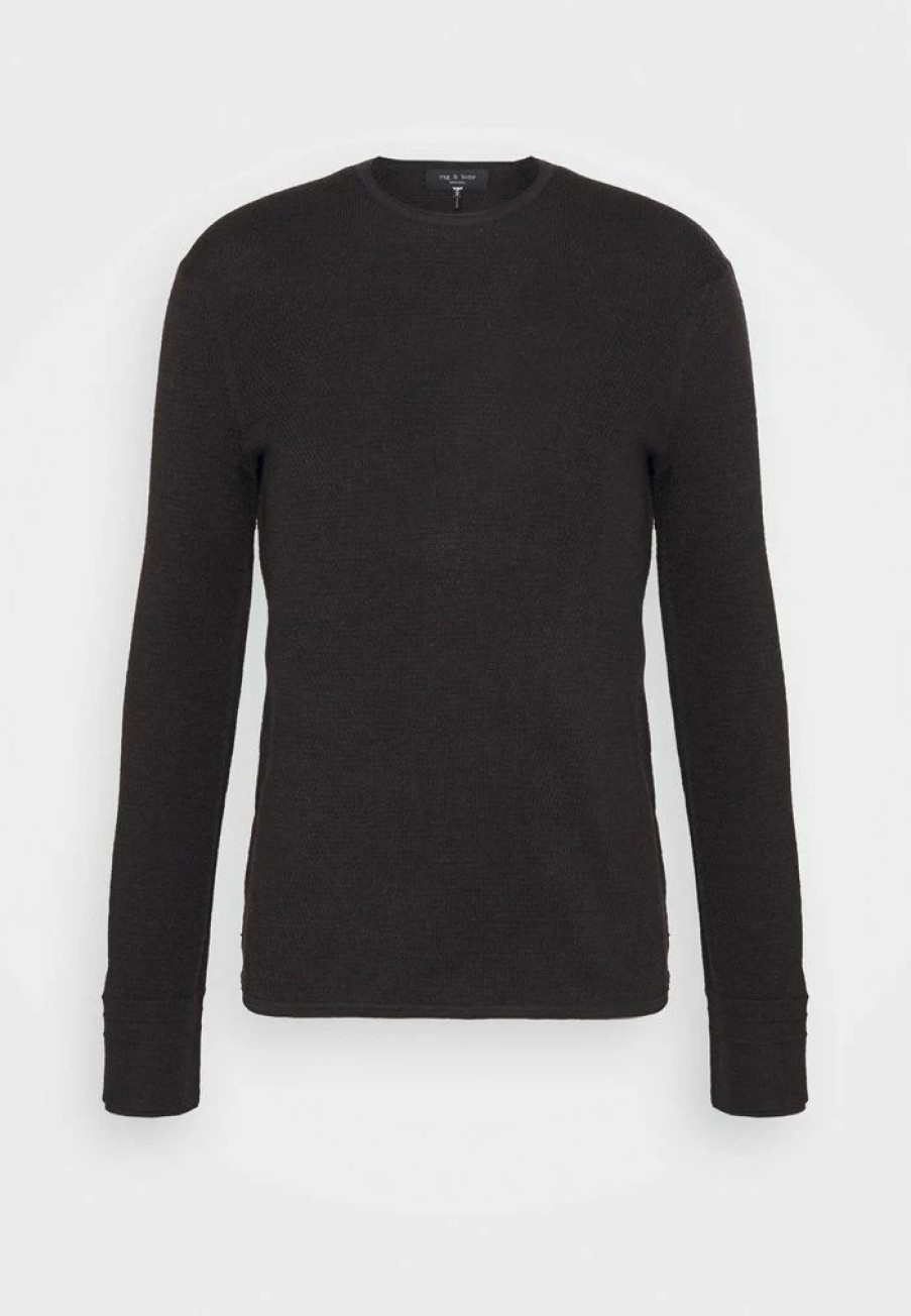 Clothing * | Rag & Bone Collin Crew Jumper Brown