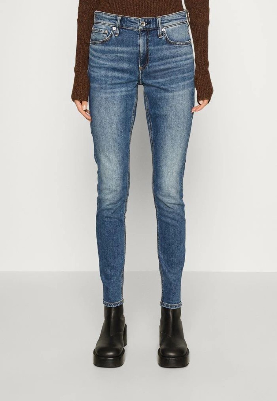 Clothing * | Rag & Bone Cate Mid Rise Skinny Jeans Skinny Fit Ash