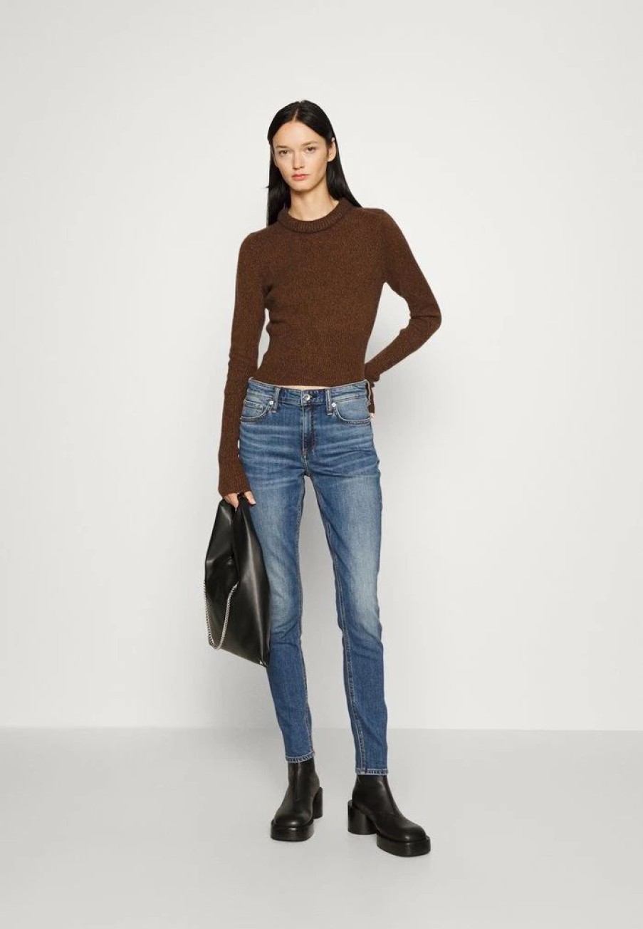 Clothing * | Rag & Bone Cate Mid Rise Skinny Jeans Skinny Fit Ash