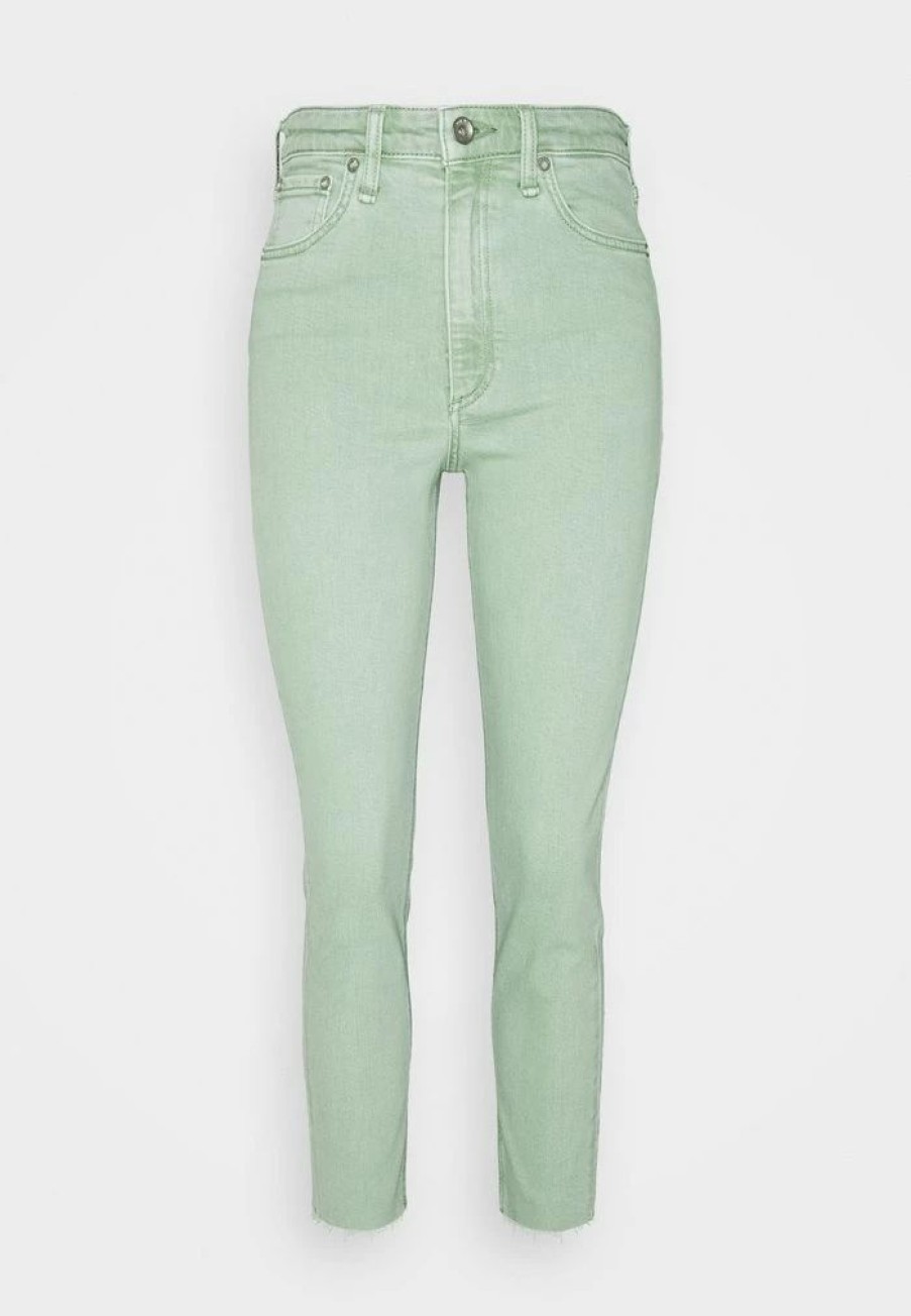 Clothing * | Rag & Bone Nina High Rise Ankle Cigarette Jeans Skinny Fit Seafoam