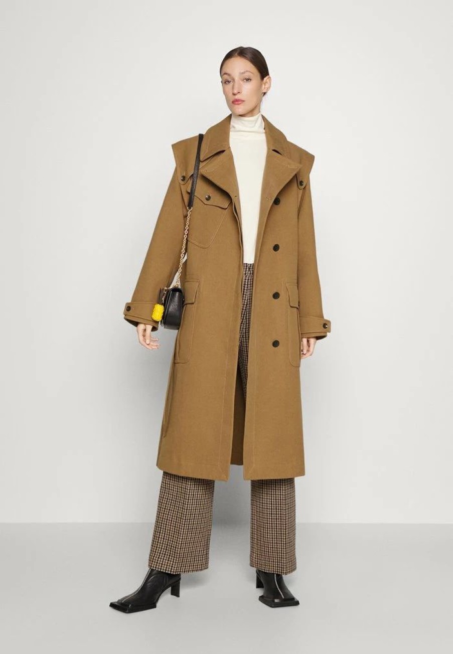 Clothing * | Rag & Bone Gianna Coat Classic Coat Camel