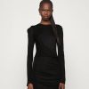 Clothing * | Rag & Bone Holly Drape Mini Dress Day Dress Black