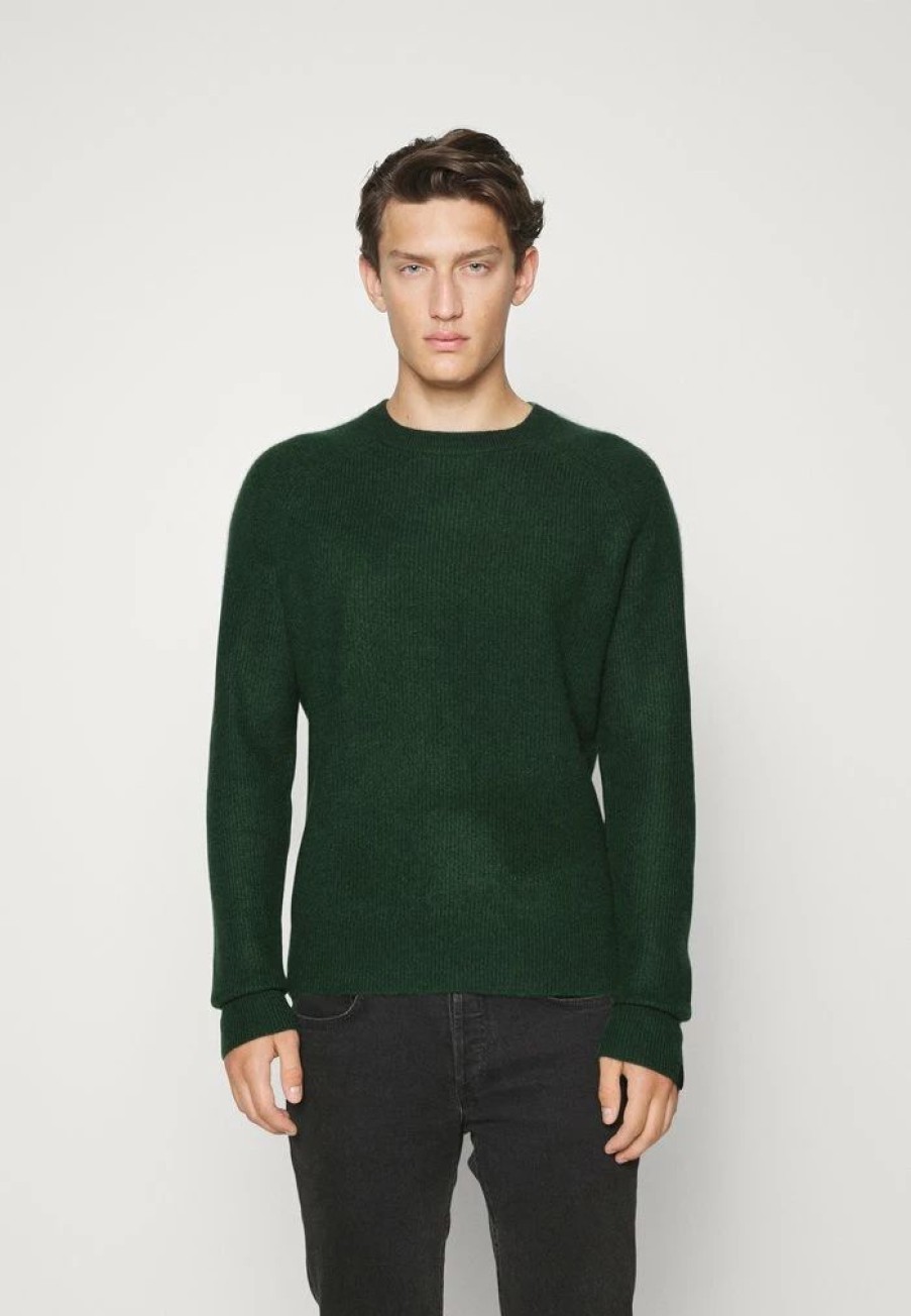 Clothing * | Rag & Bone Lightweight Pierce Crew Jumper Darkgreen