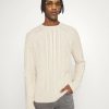 Clothing * | Rag & Bone Aran Dexter Crew Jumper Sand