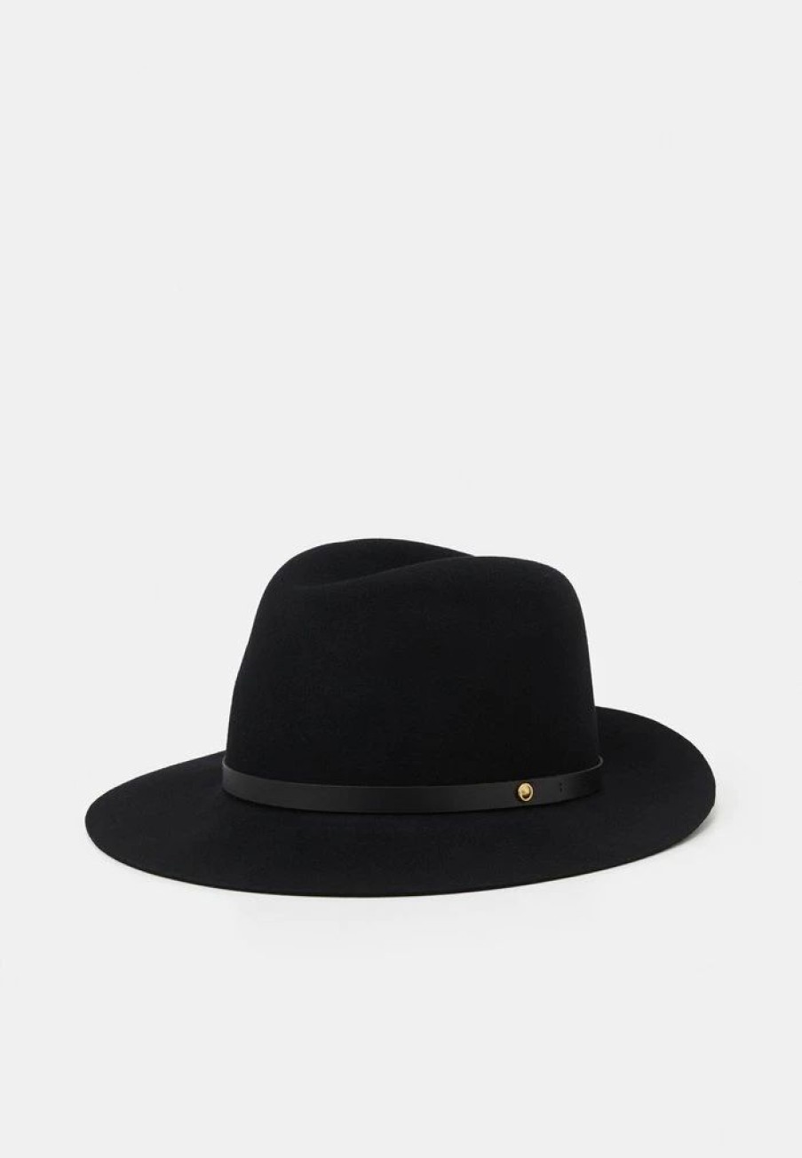 Accessoires * | Rag & Bone Floppy Brim Fedora Hat Black