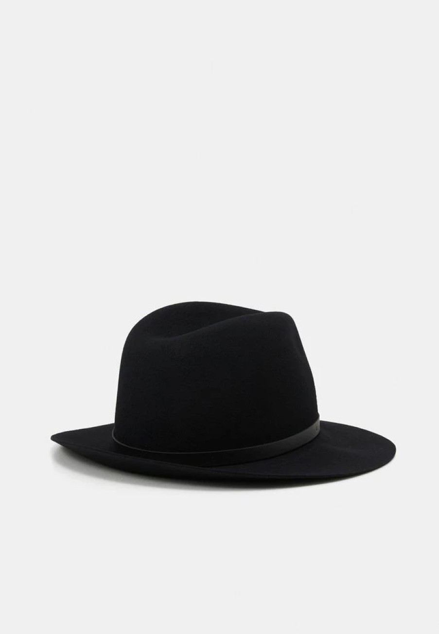 Accessoires * | Rag & Bone Floppy Brim Fedora Hat Black