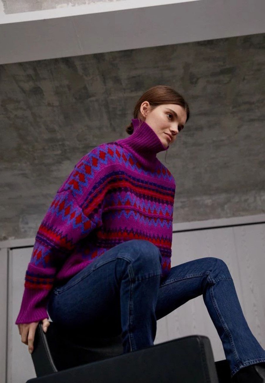 Clothing * | Rag & Bone Willow Jumper Purple