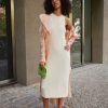 Clothing * | Rag & Bone Archetype Sydney Dress Jersey Dress Vanilla