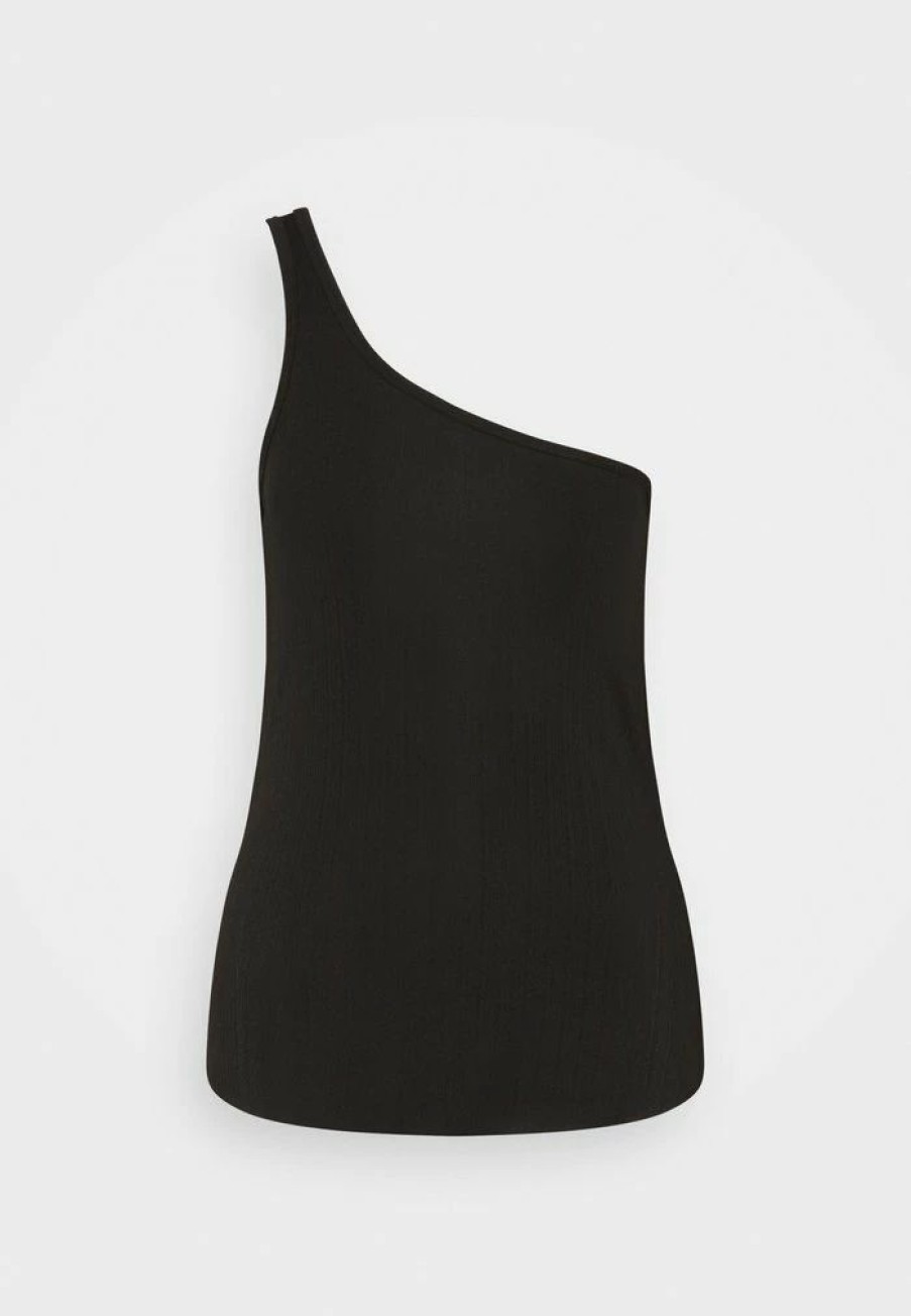 Clothing * | Rag & Bone Zoe Asymmetric Tank Label Top Black